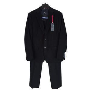 Tommy Hilfiger Men's Modern-Fit Corduroy 2-Piece Suit Black 46L 38x30 NWT